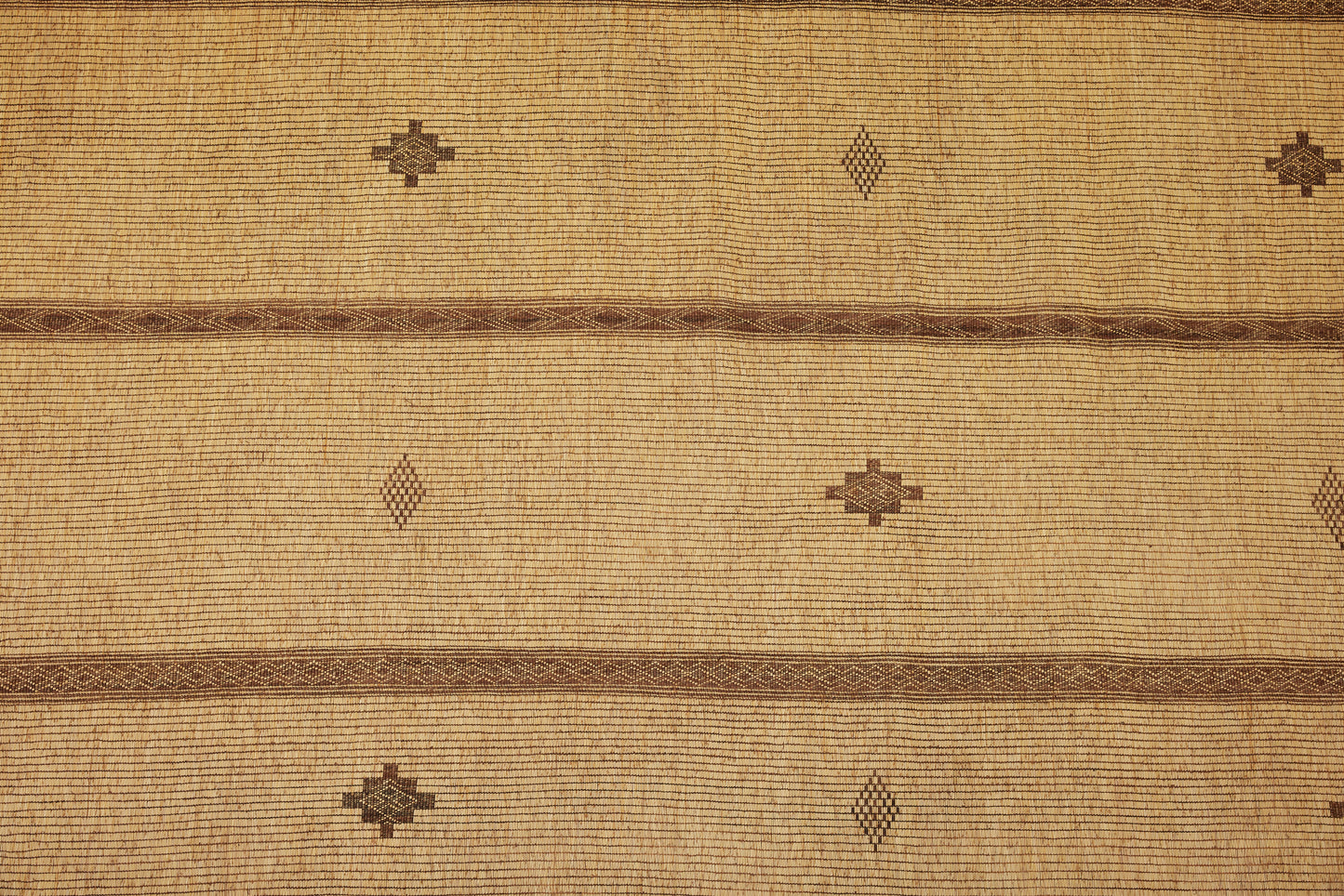 Large Tuareg with Three Decorative Bands Separating a Stepped and Closed Diamond Pattern (9' 6" x 14' 5")