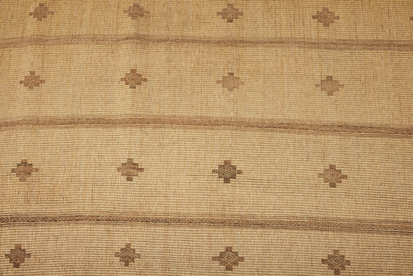 Large Pale Colored Simple Tuareg with Five Bands of Stacked Diamonds (8' 6" x 15' 9")