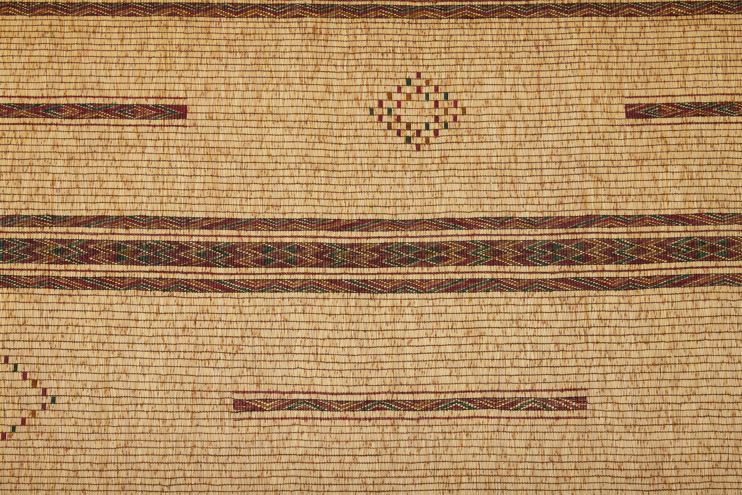 Large Tuareg with Three Polychrome Decorative Bands and a Dash and Checked Diamond Field ( 9' 4" x 17')