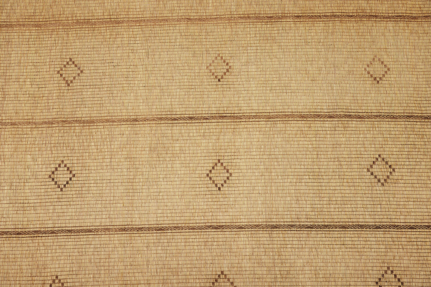 Large Medium Colored Tuareg with Triple Decorative Bands Dividing a Field of Checked Diamonds (8' 6" x 15' 8")