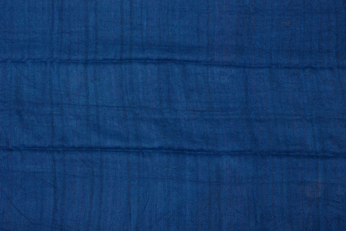 Indigo Dyed Rectangular Hemp Carpet (4' 6" x 8' 9")