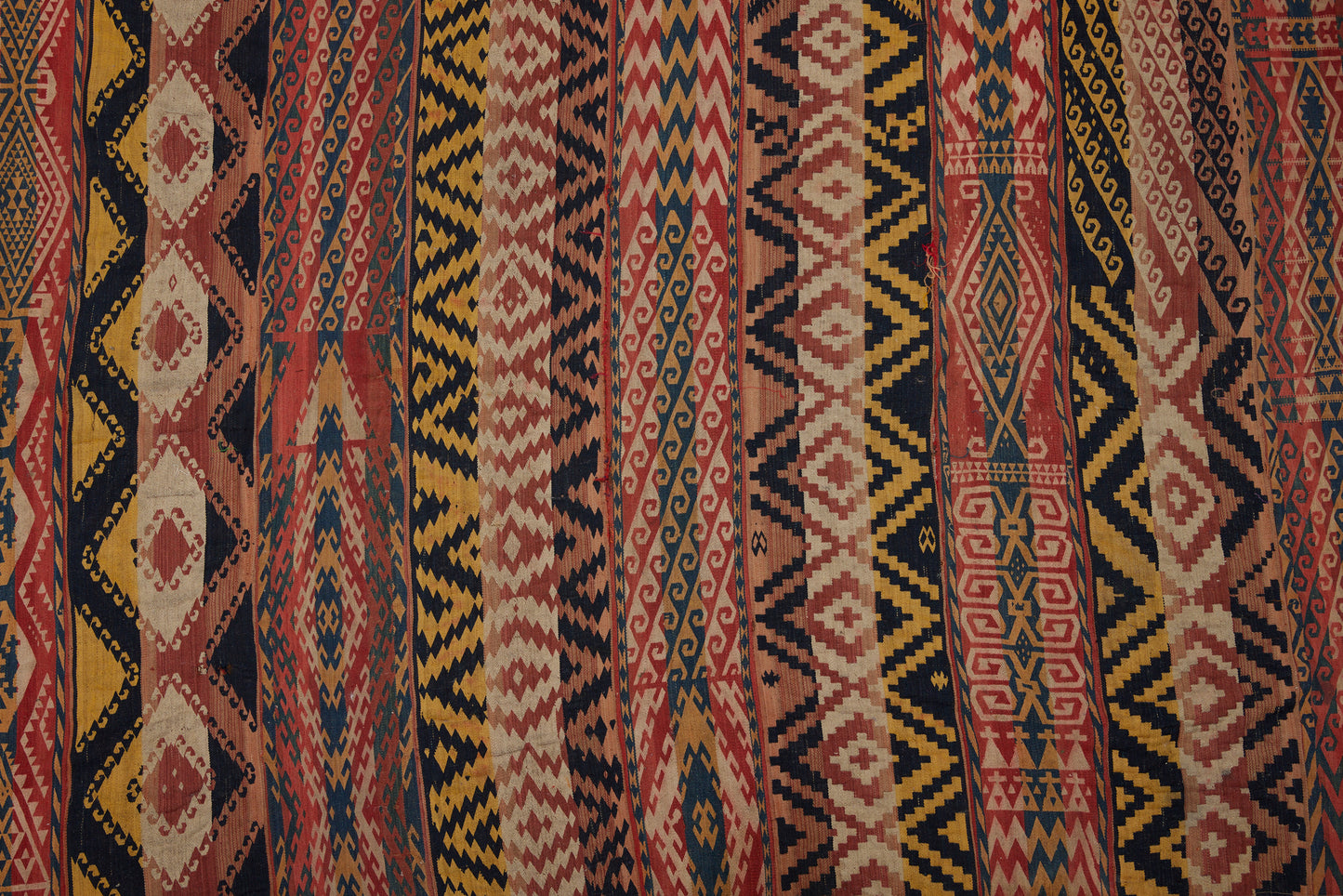 Large Late 18th Early 19th Century Uzbek Carpet (5' 9" x 10' 8")