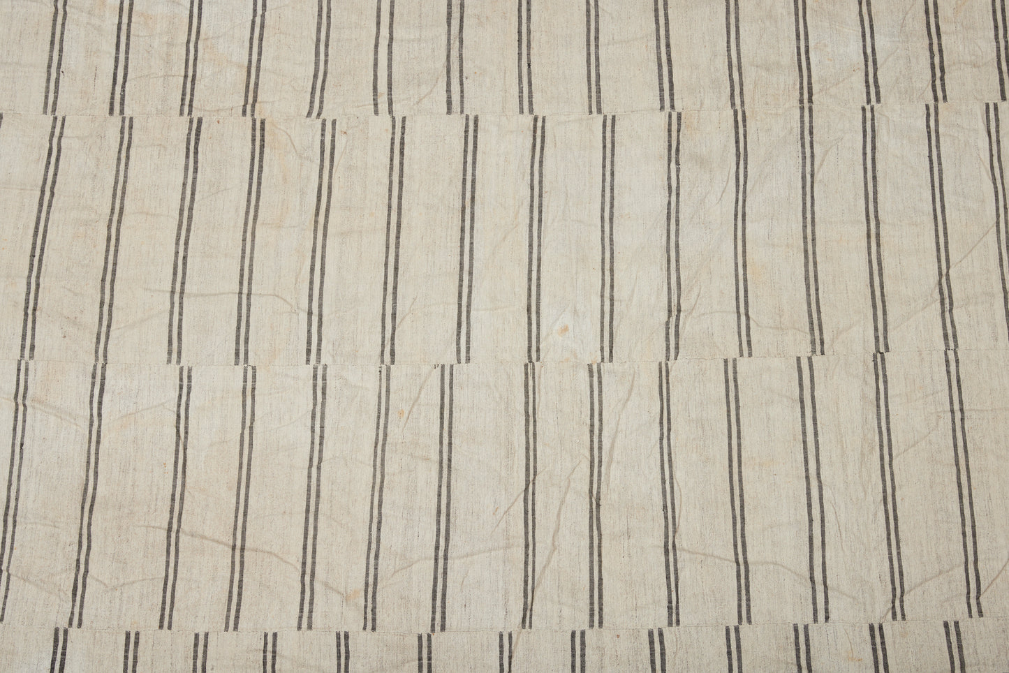 Very Large Mersin Tent wall with Pale Grey Stripes from Northern Iran (10' x 13.5')