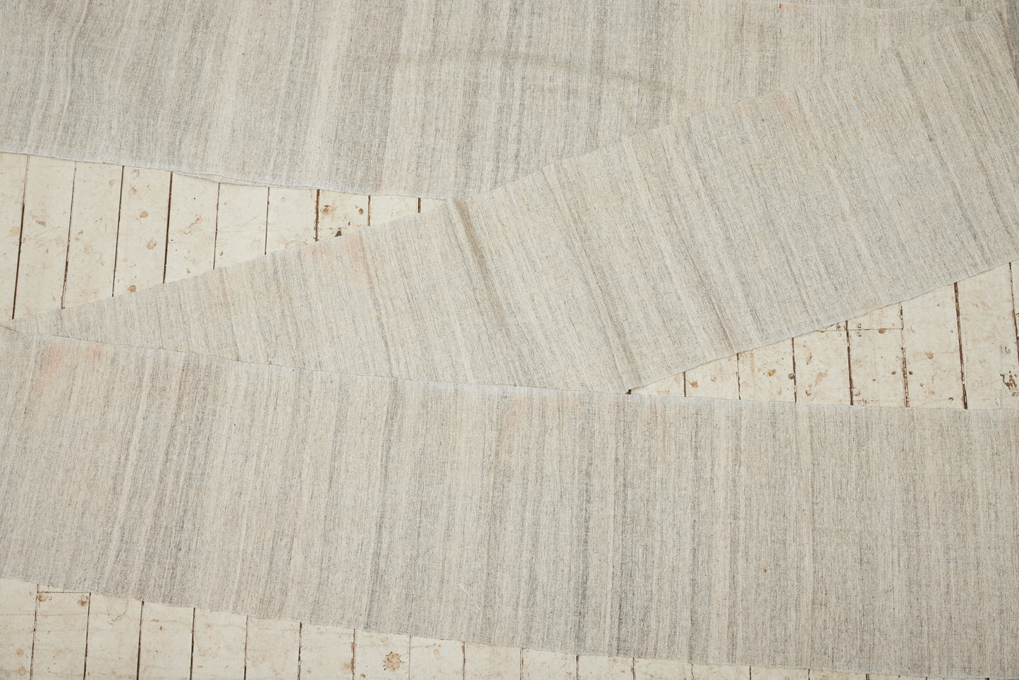 Very Large Mersin Tent Wall with Pale Grey Stripes from Northern Iran (2' 1" x 20 meters)