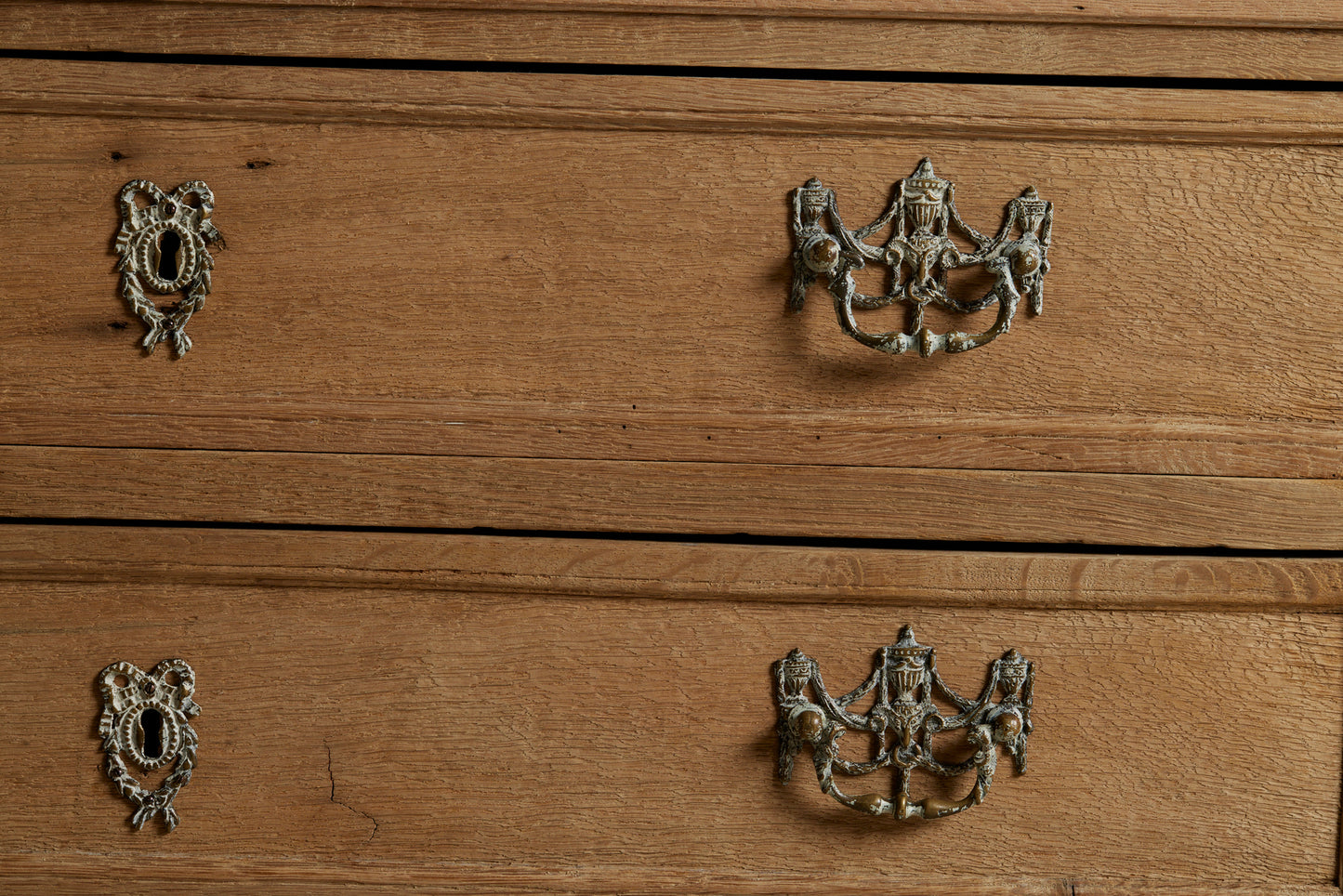 18th Century Bleached Oak Swedish Commode