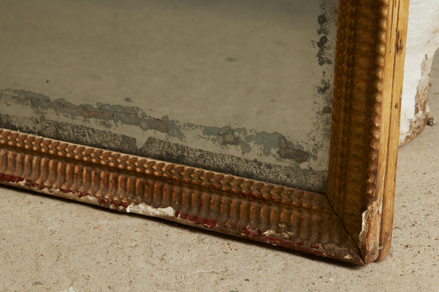 Large 18th Century Two Part French Mirror