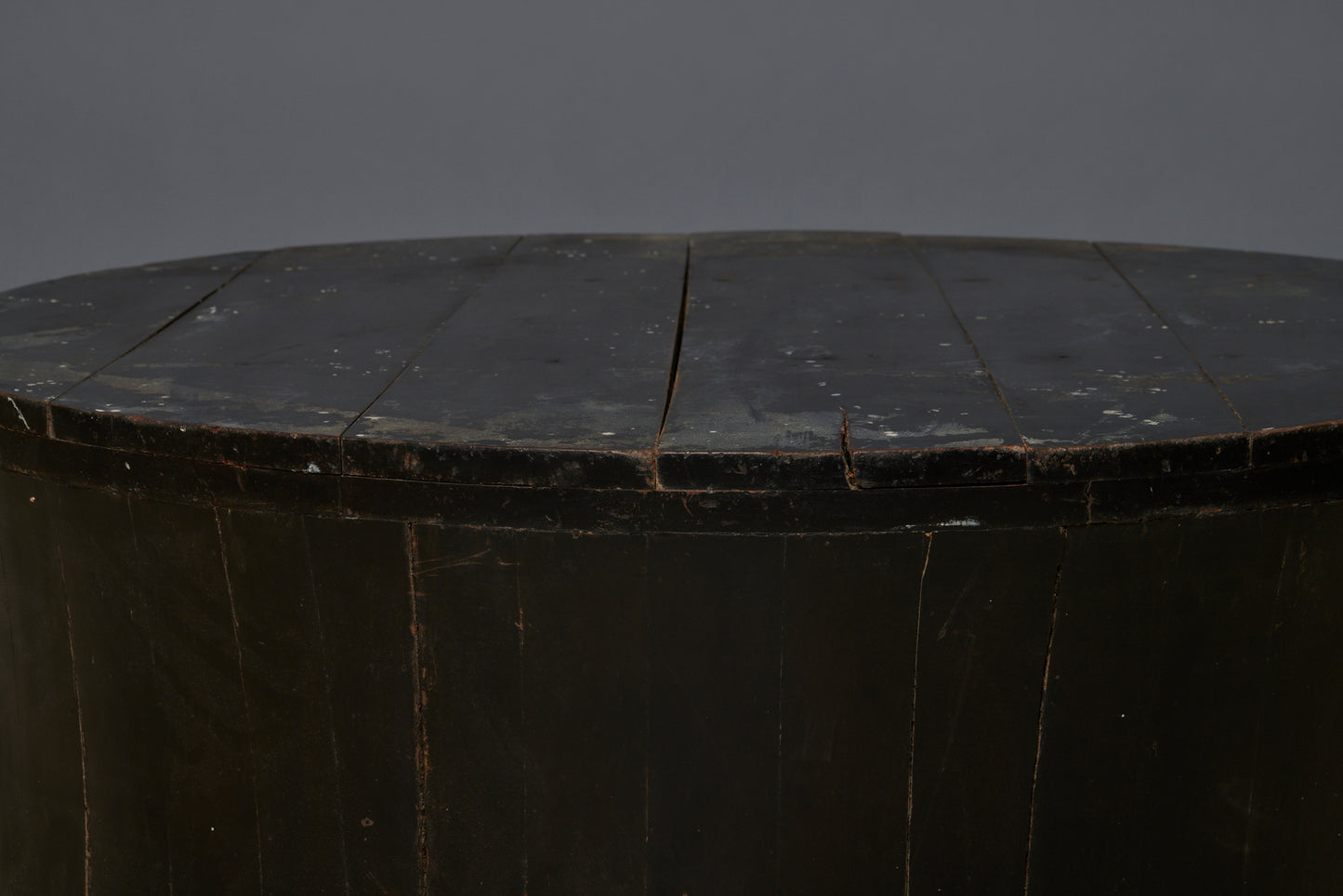 Mid Century Round Ebnoized Coffee Table from Java
