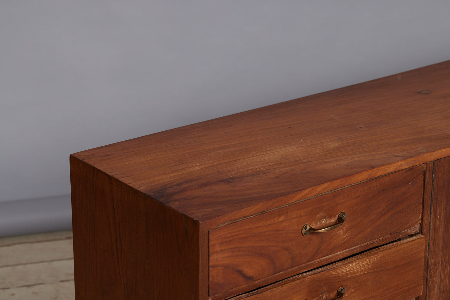Small Teak Dutch Colonial Mid Century Modern Server from Java