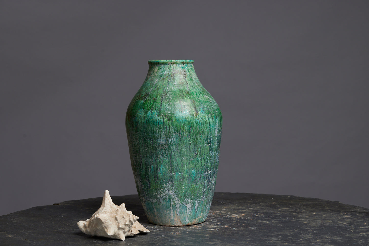 Very Large Green Glaze Storage Jar from Borneo