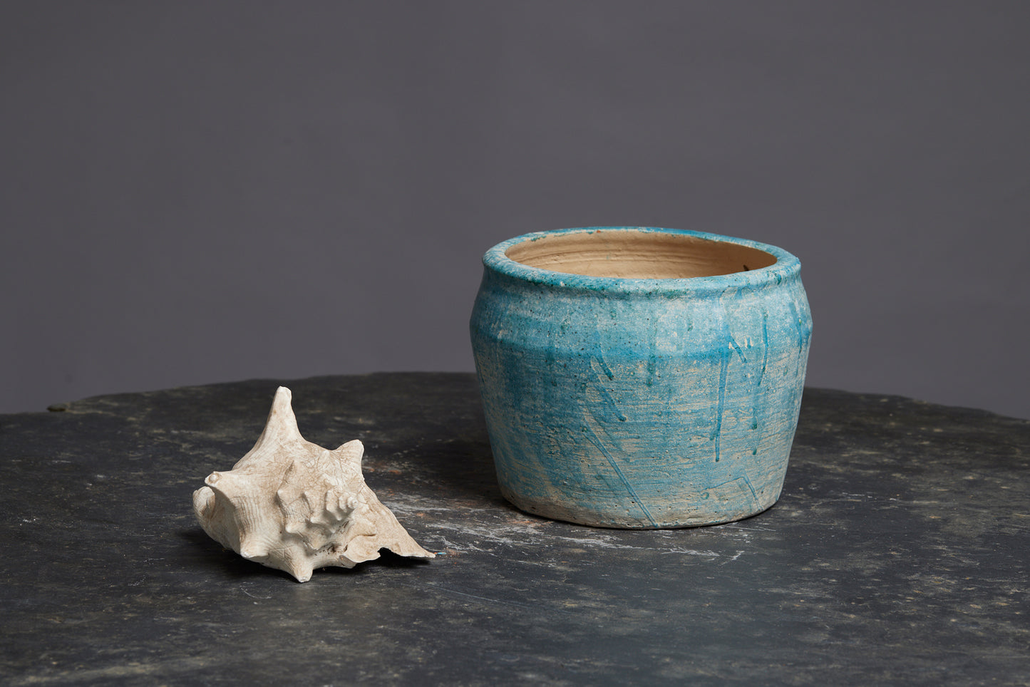 Medium Green Glaze Borneo Pot