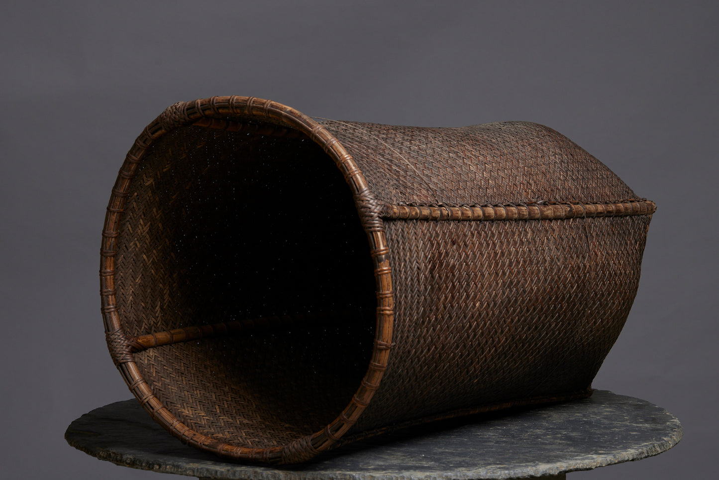 Large Tall Finely Woven Gathering Basket from Sumatra