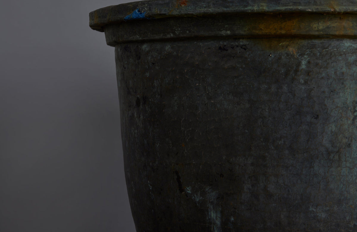 Medium to Large Late 19th Early 20th Century Bronze Pot
