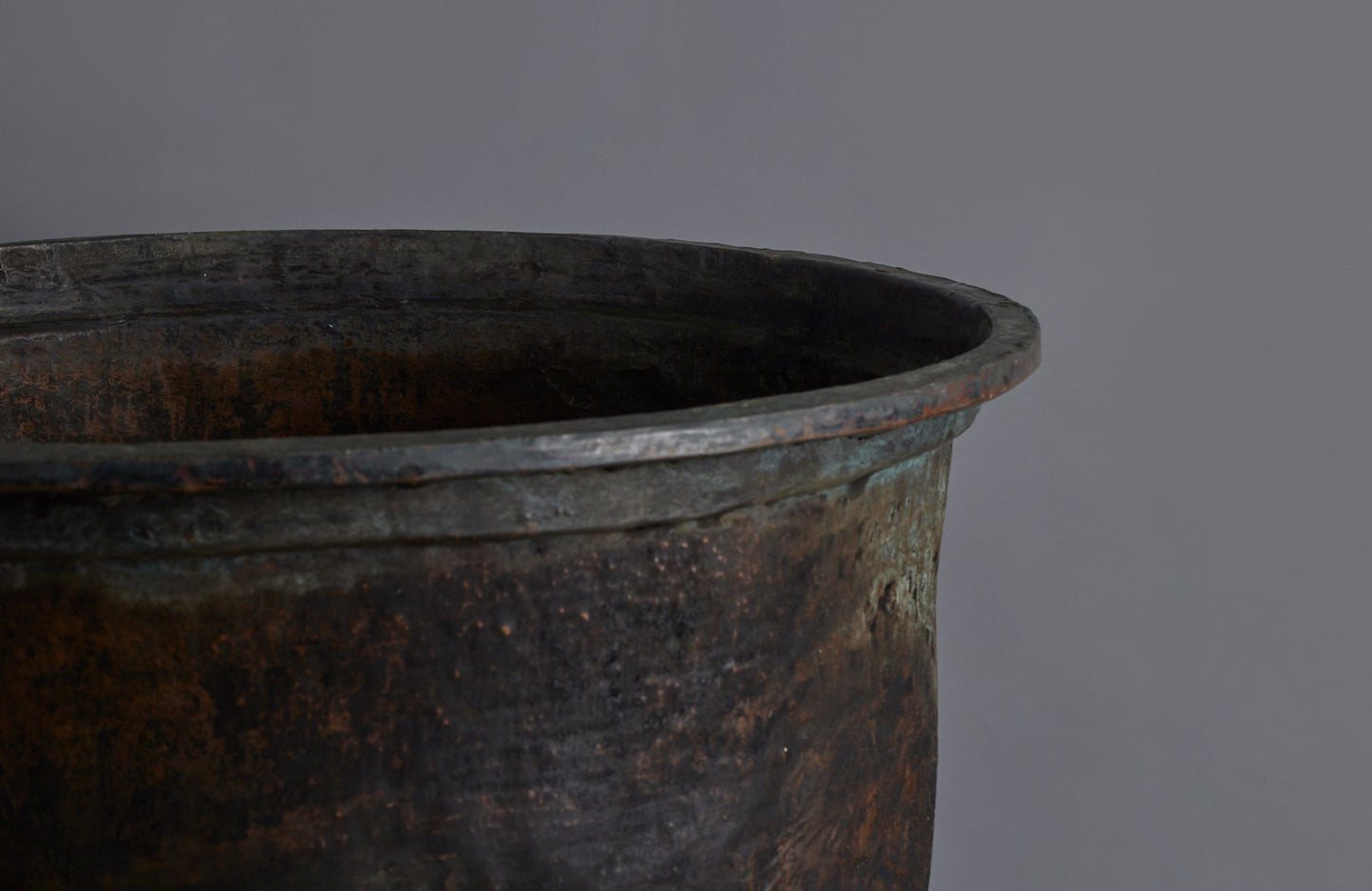 Extra-Large Late 19th early 20th Century Bronze Pot for making Batik from the Island of Java