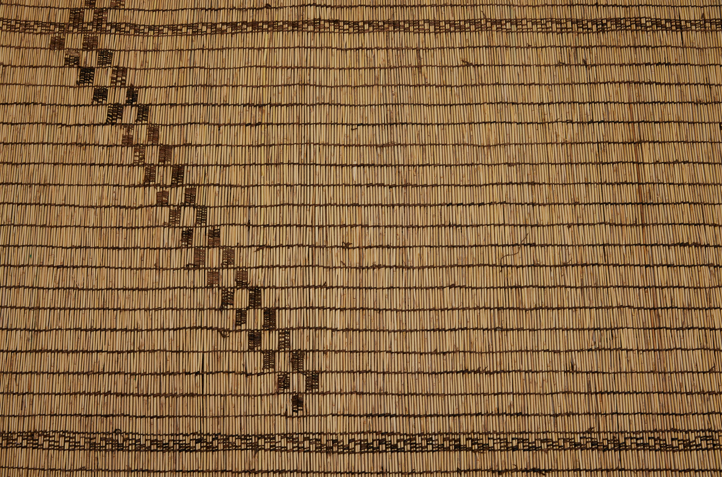 Light Colored Tuareg with a Central Diamond Flanked by a Pair of Half Brackets on an Open Field (6'9" x 13'5")