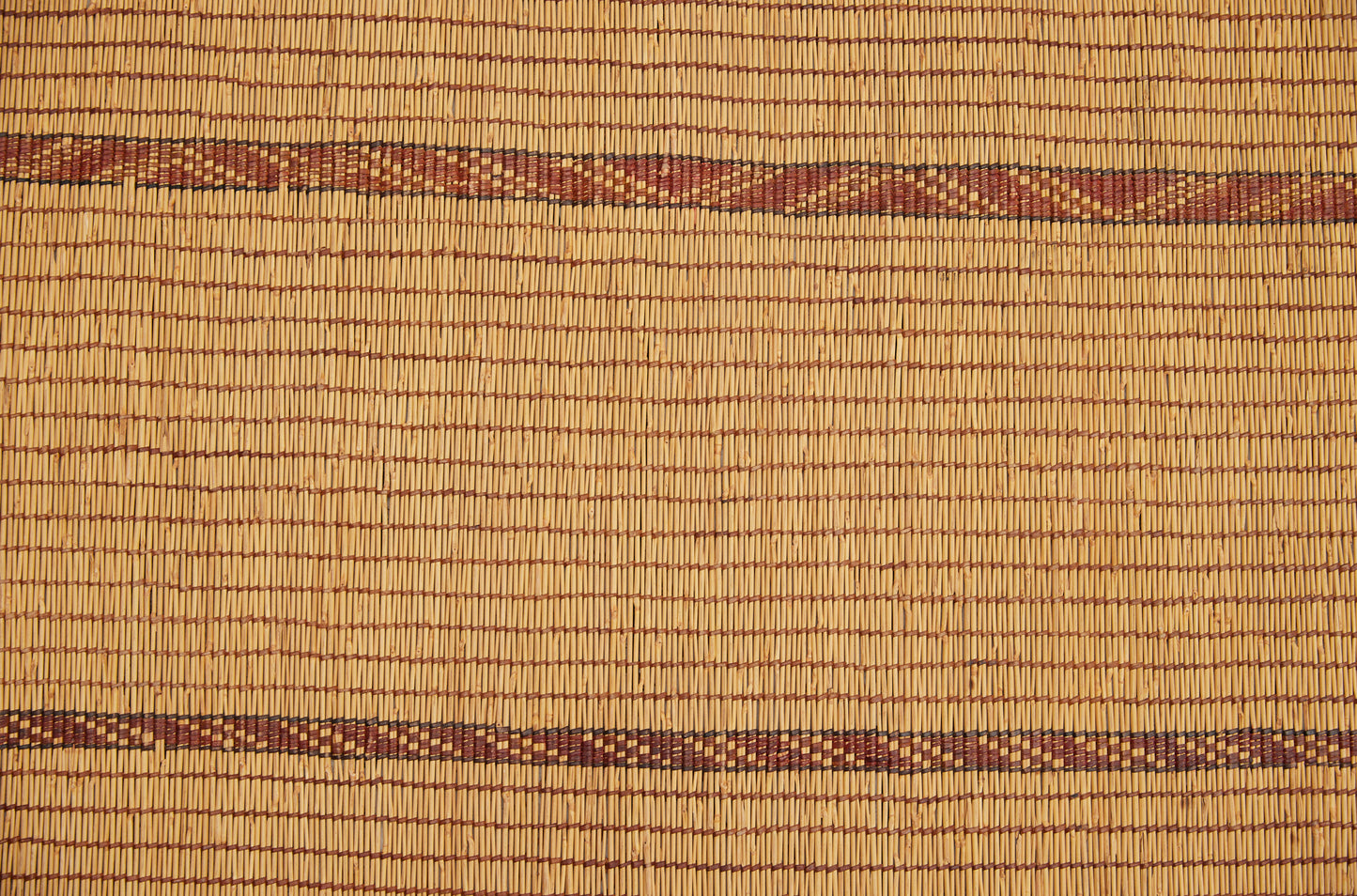 Large Early Tuareg Carpet with an Open Field and Separated by 7 Thin Decorative Stripes....(7'8" x 14'4")