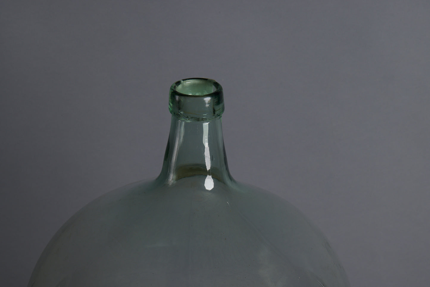 18th Century Hand Blown Dutch Pale Blue Colored Demijohn from the Spice trade
