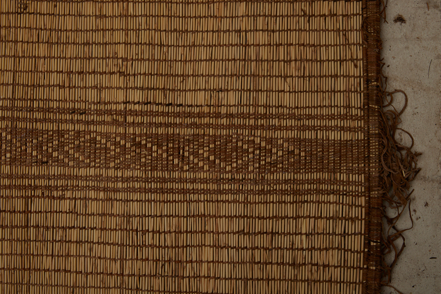 Extra Large Very Early Multi-Banded Tuareg Carpet ............... (9'5" x 16'6")