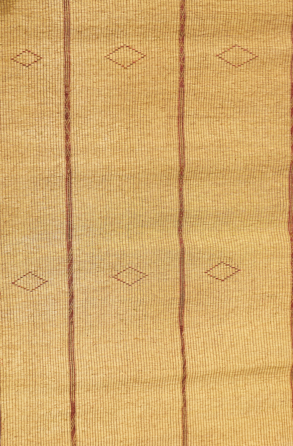 Large Leather & Reed Tuareg Carpet .............. (7' 2'' x 16' 3'')