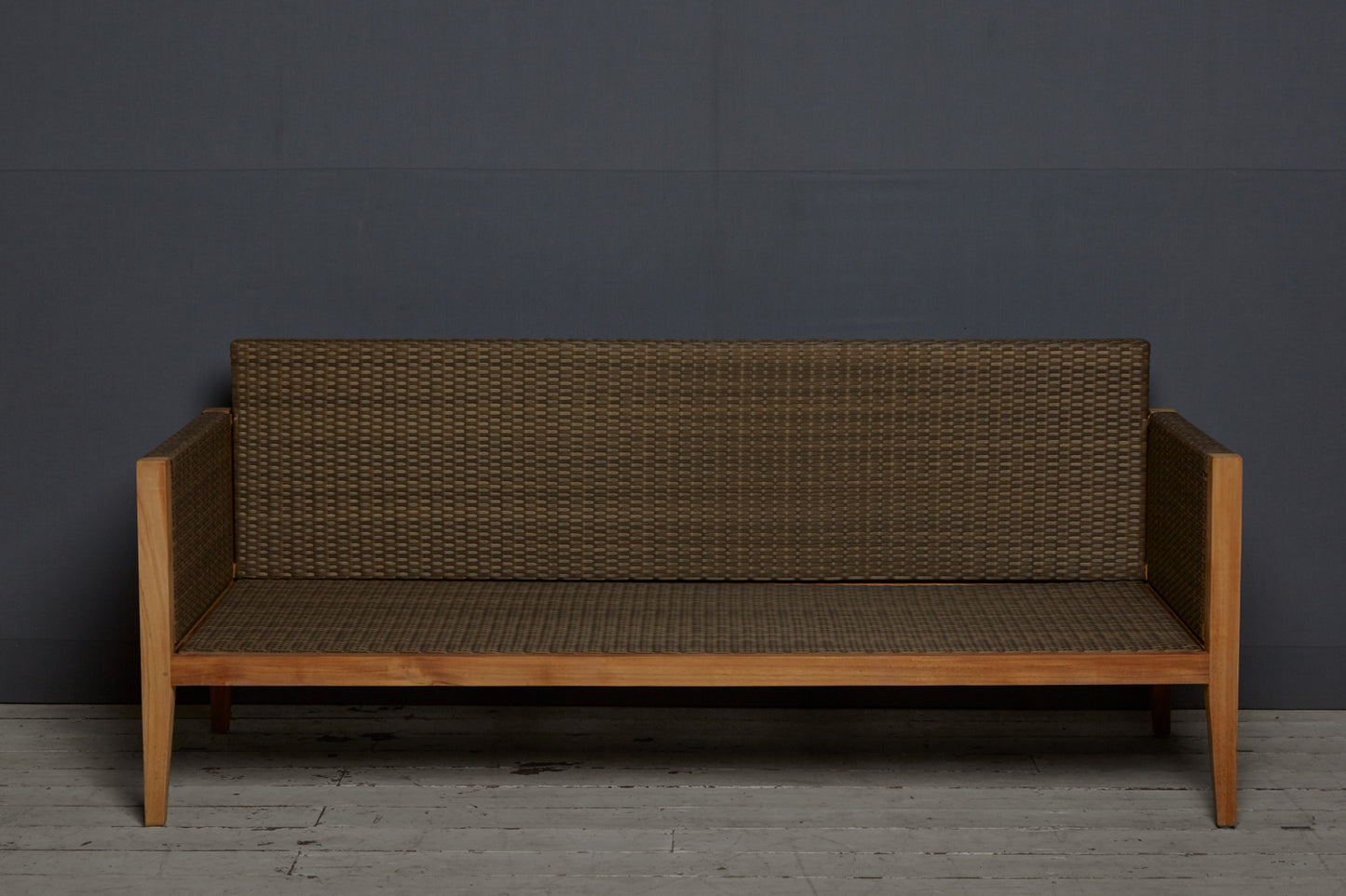 Teak & All Weather Rattan Sofa by Michael Trapp