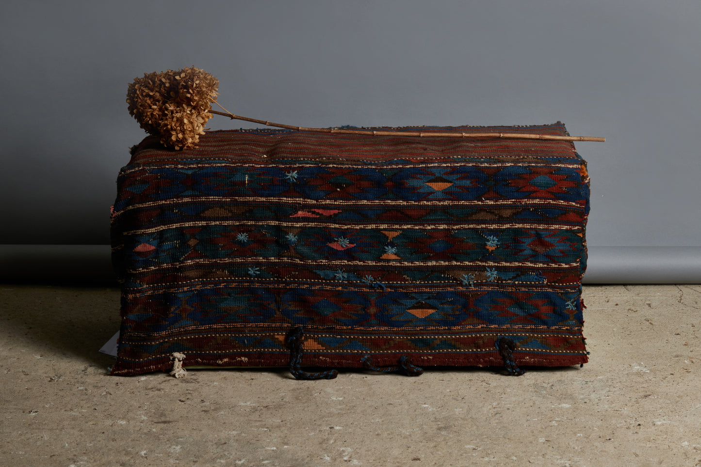 Bench/ Table from 19th Century Cradle Textile