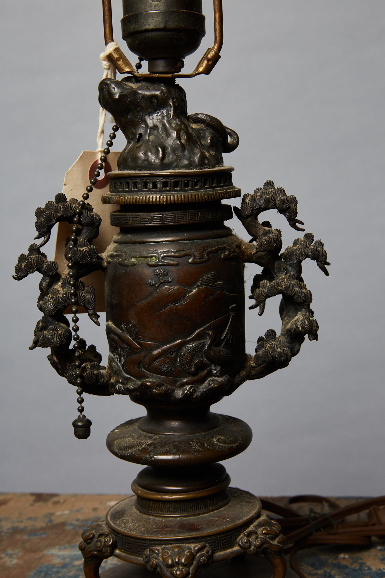 Cast Bronze Chinese Urn