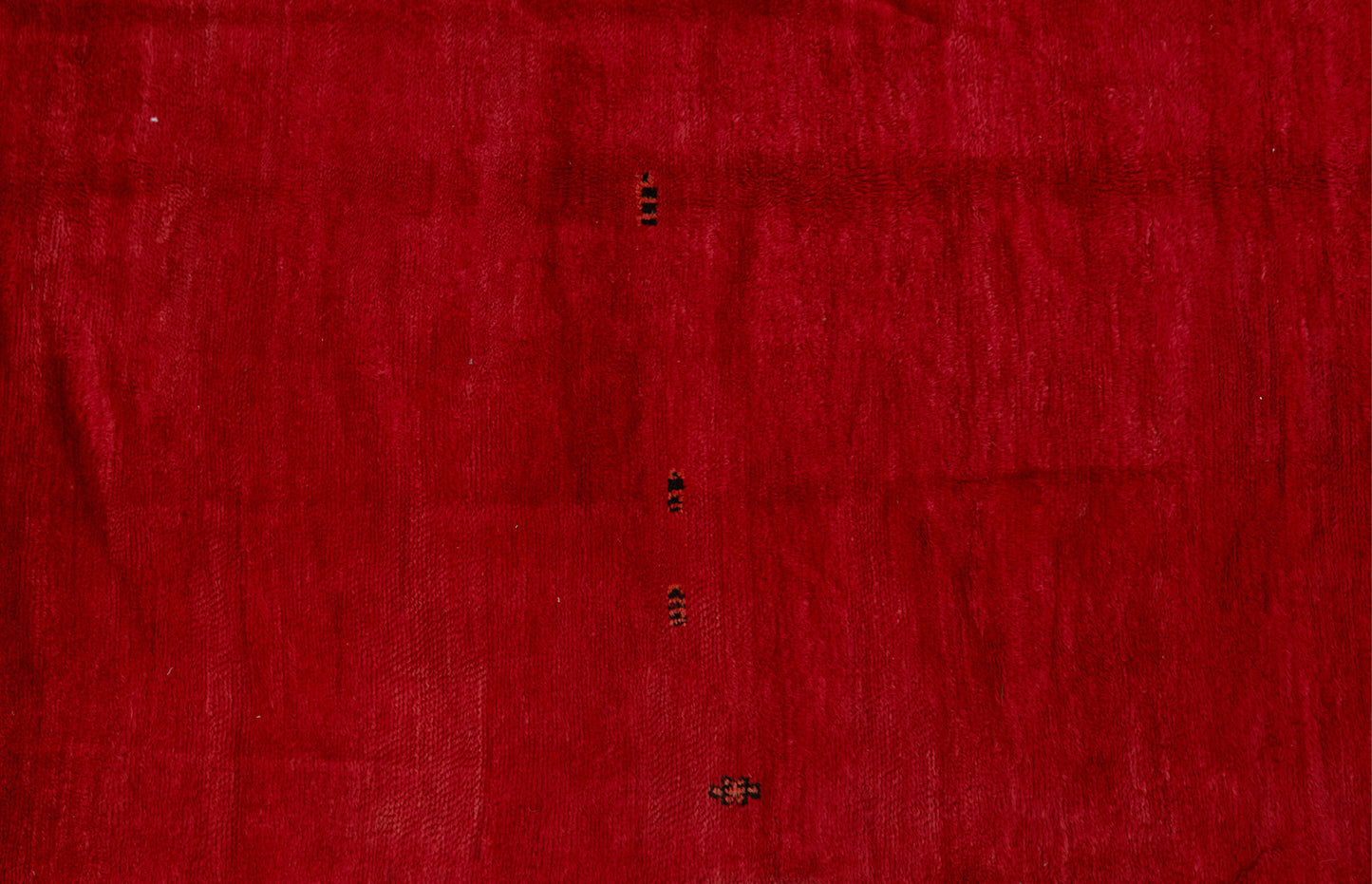 Medium Sized Red Field Chichaoua Carpet with Floating Geometrics ................... (6' 3'' x 9' 9'')