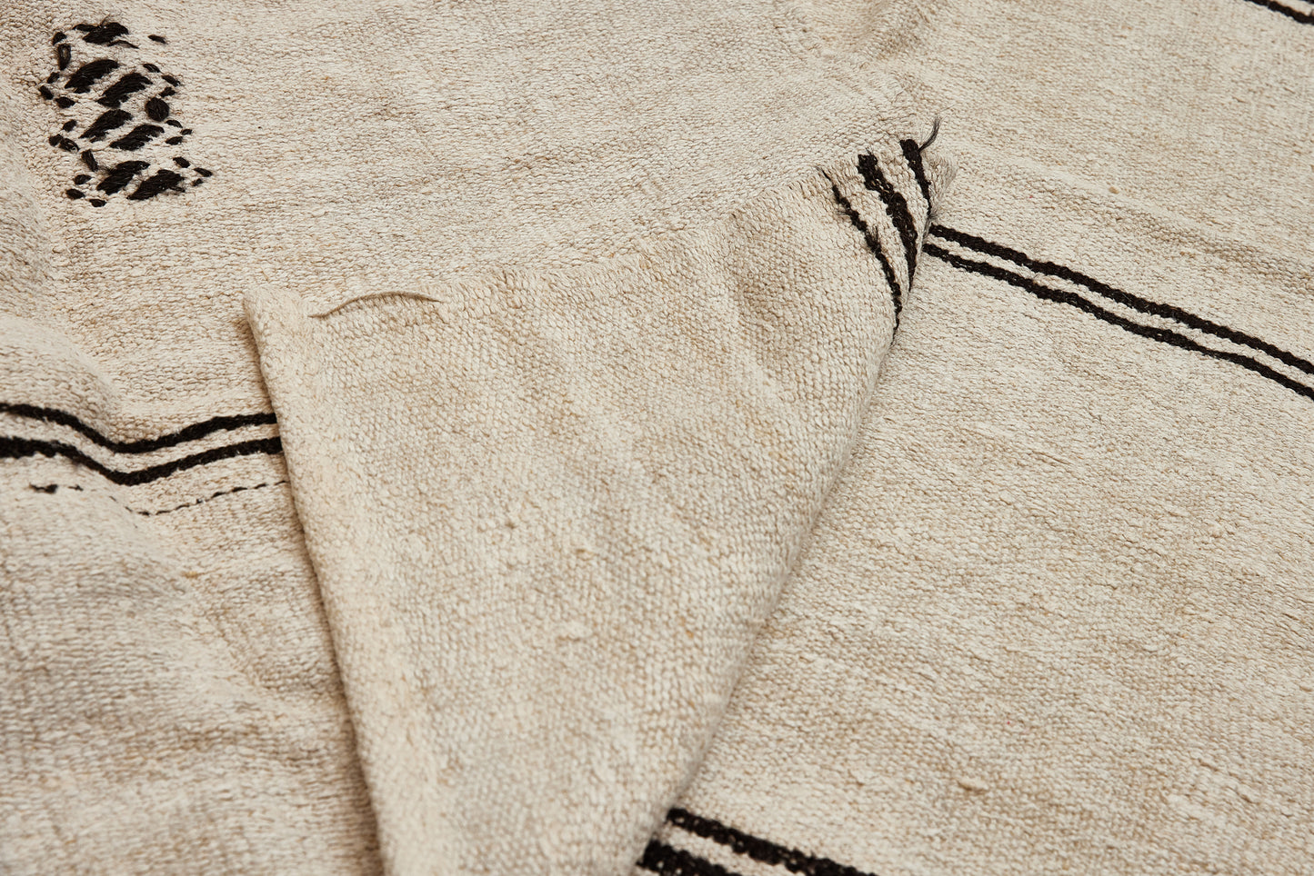 Large 1 Piece Natural Hemp & Goat Hair Carpet from Northern Iran ...................(6' 6'' x 13' 3'')