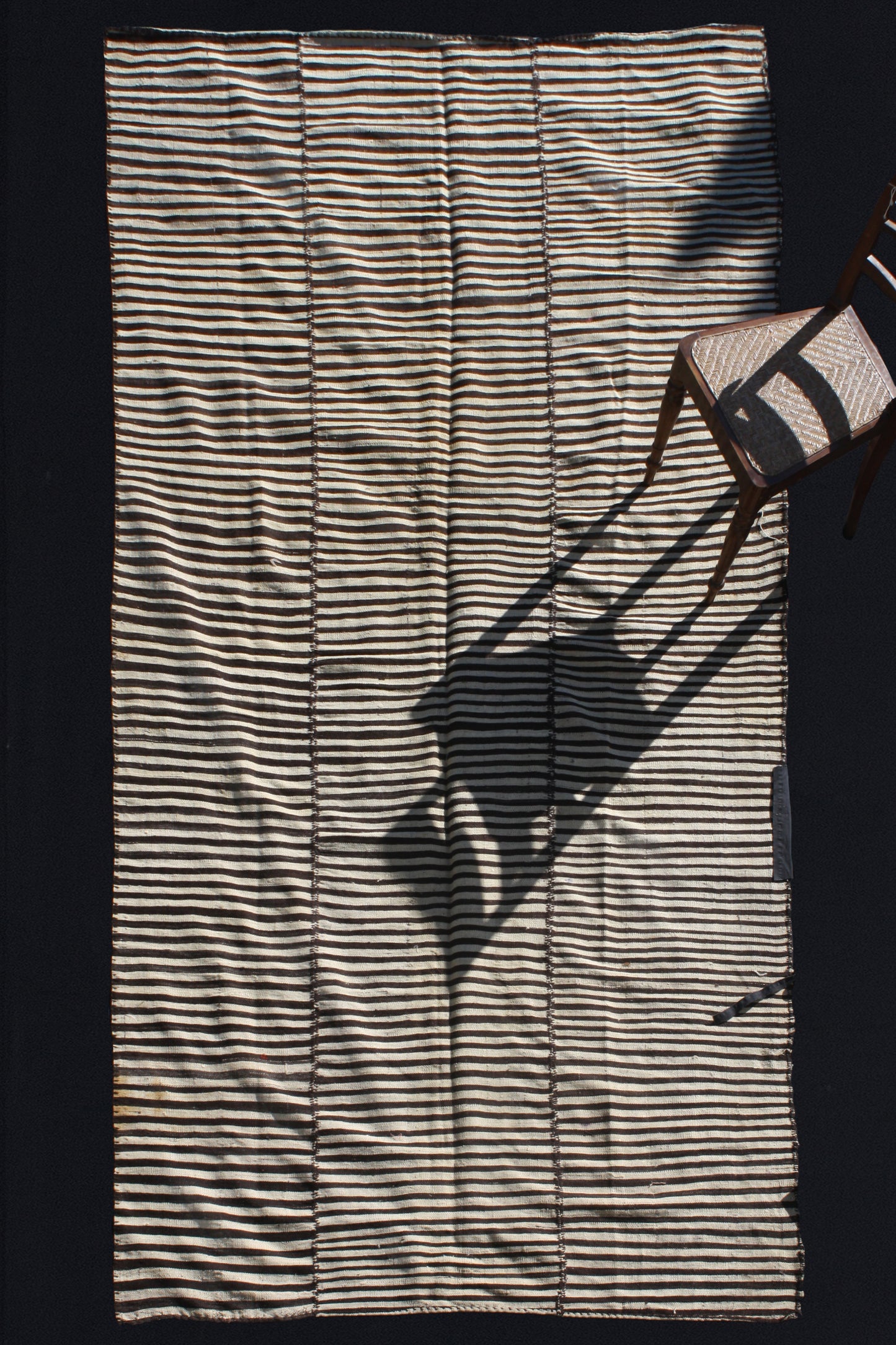 Brown And White Mazandaran Carpet From North Iran (5' 8" x 13')