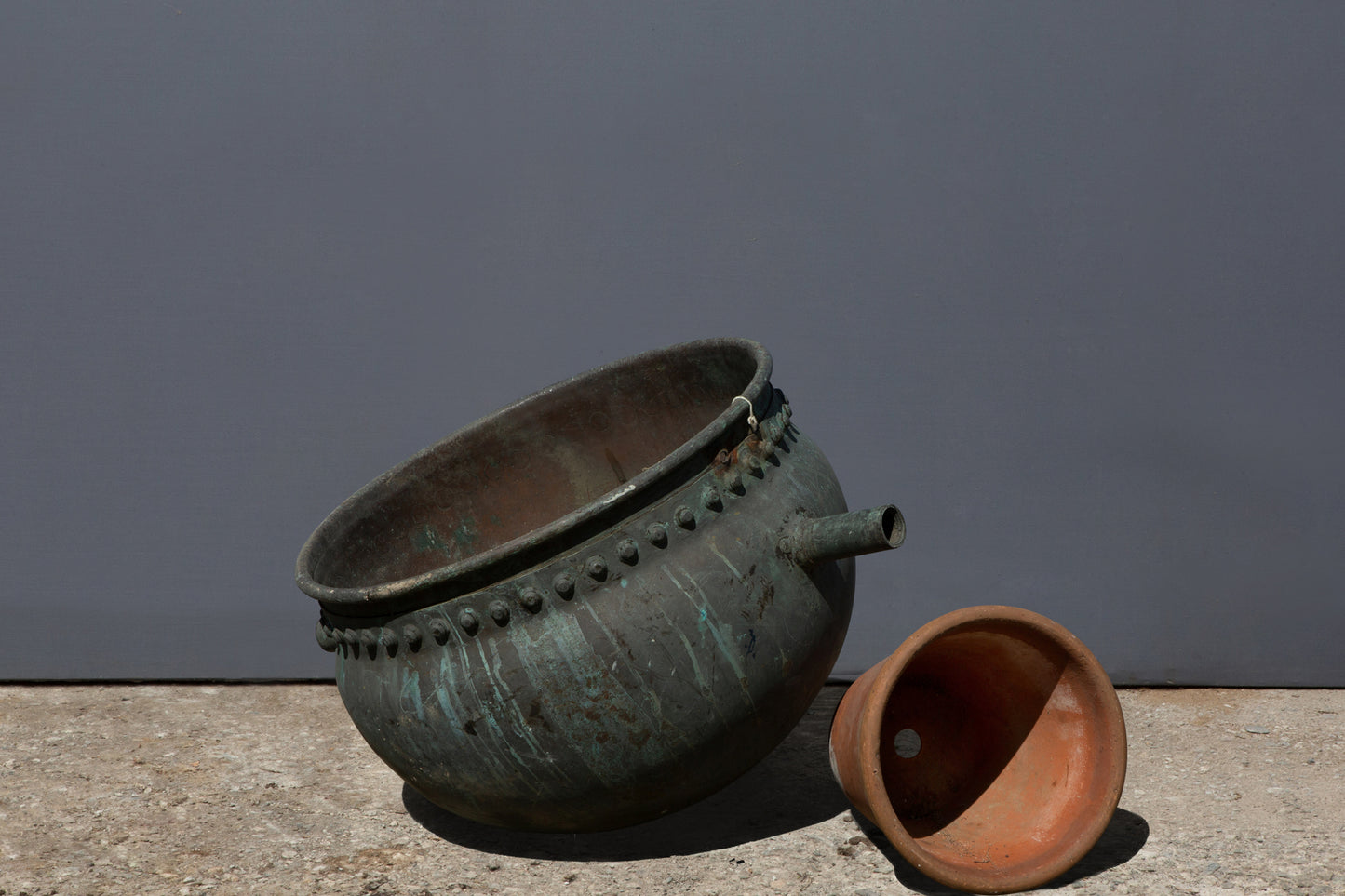 Belgium Chocolate Copper Pot with Handles