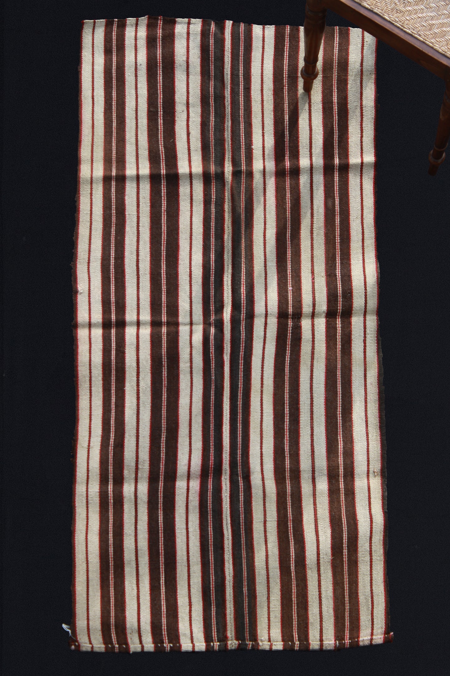 Acik Heybe With Brown And Cream Stripes ... (2' x 5')