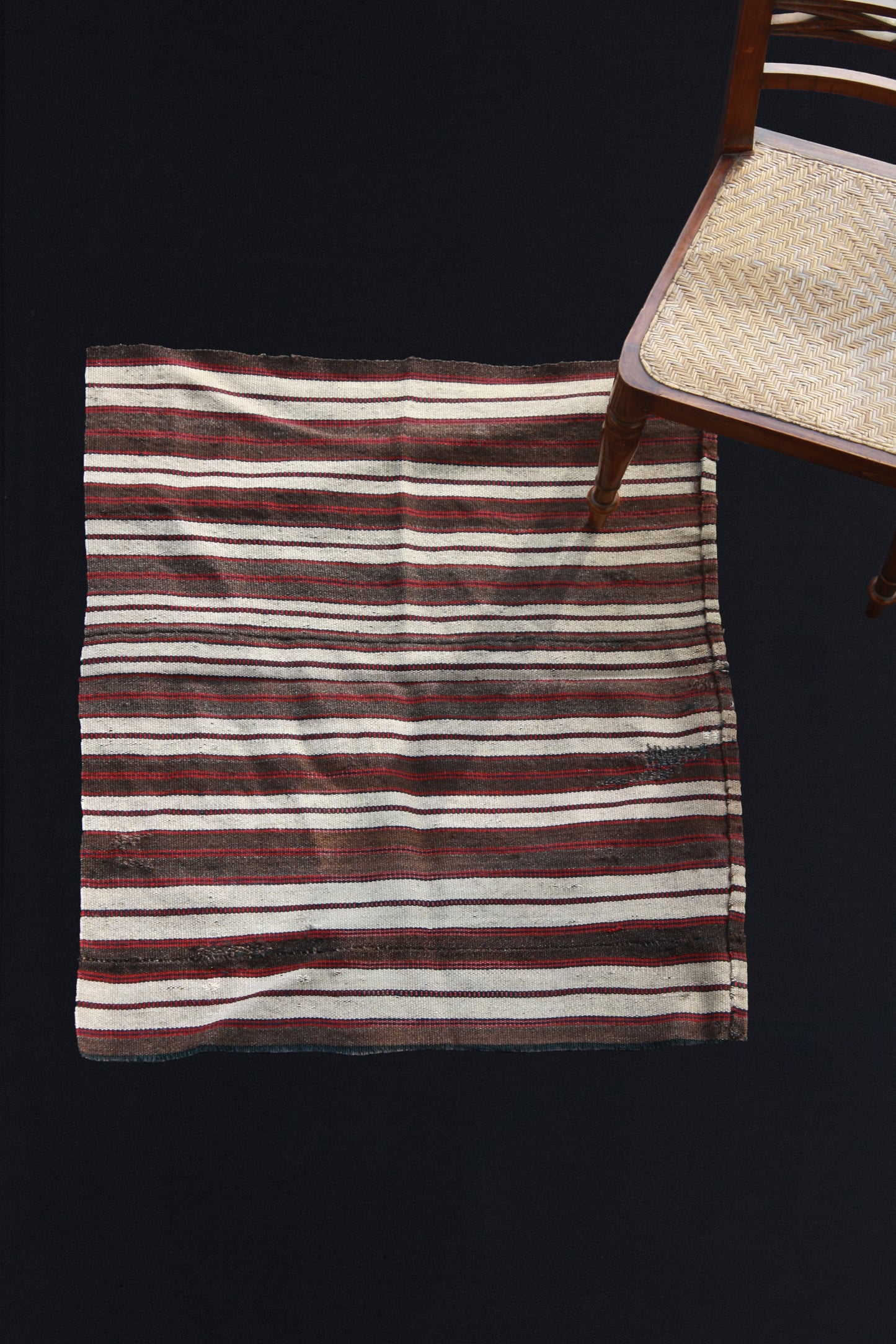 Cream And Brown Acik Heybe (2' 10.5'' x 3' 3'')