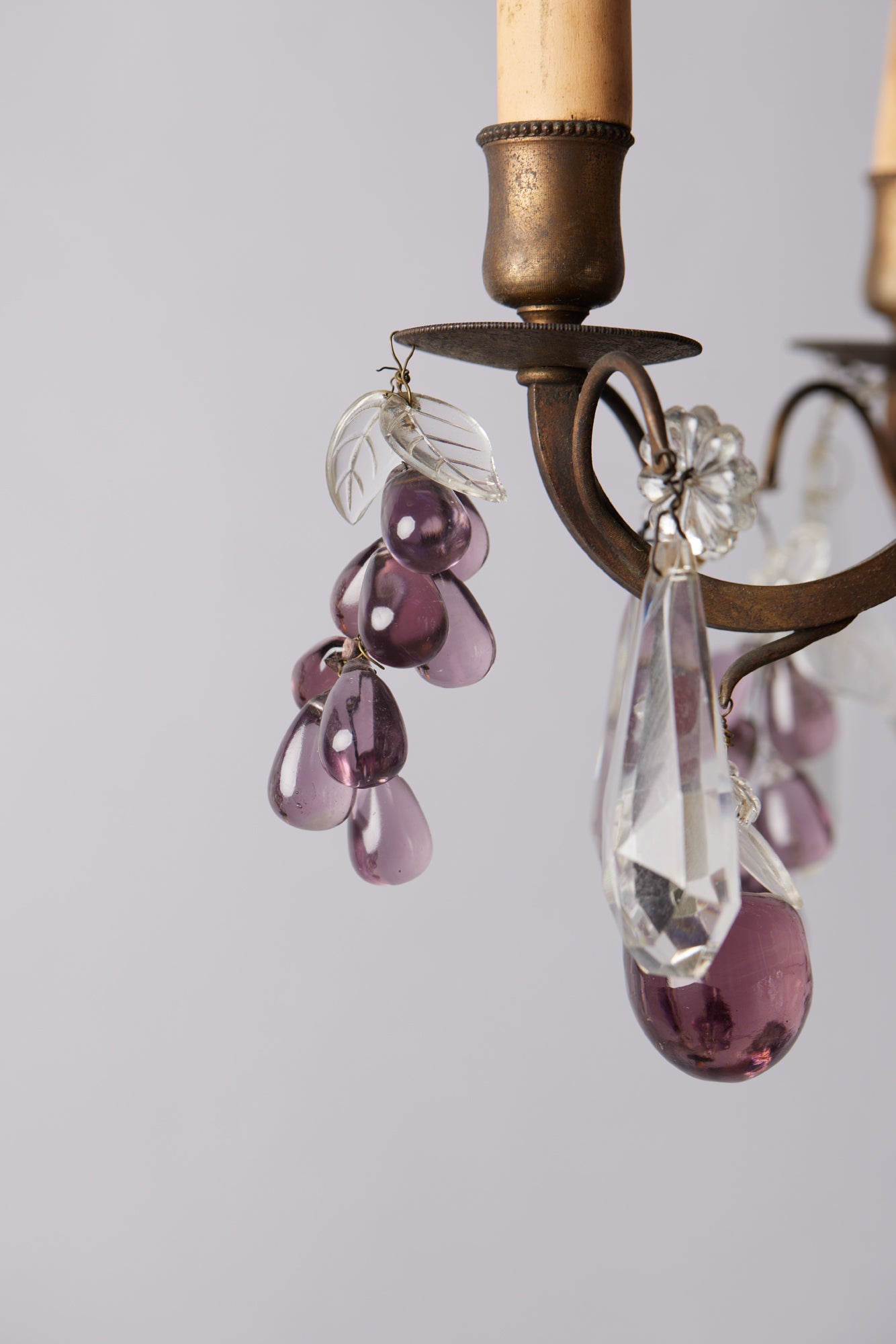 French Bronze Fruit Chandelier