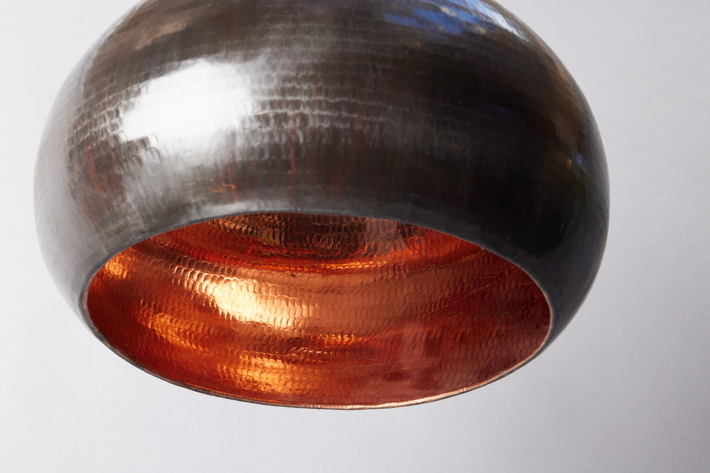 Hammered Large Copper Onion Dome Pendant Light