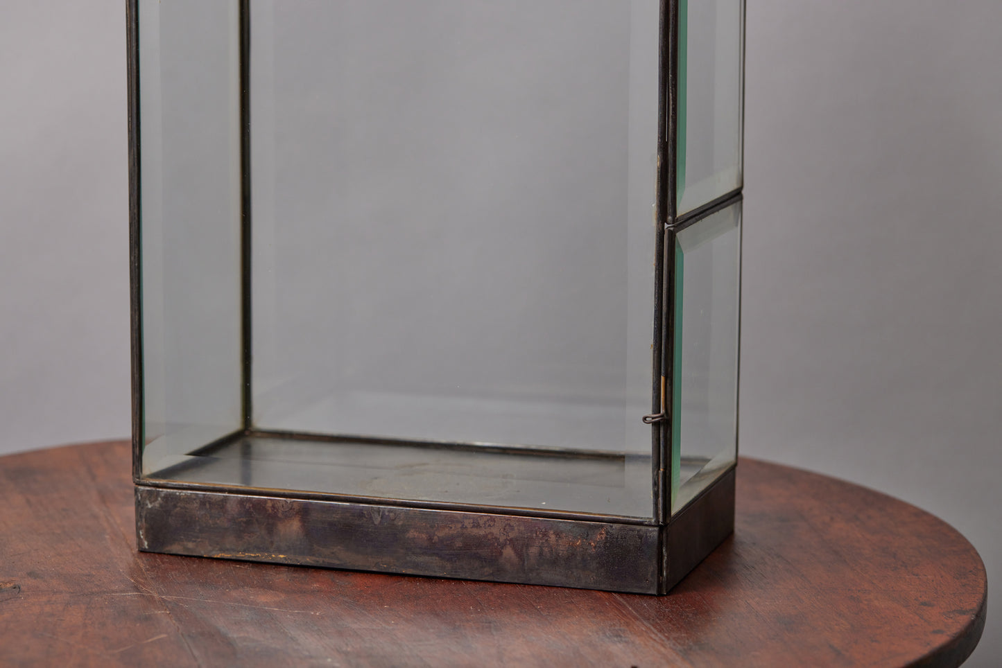 Domed Top Large Beveled Glass & Tin Lantern