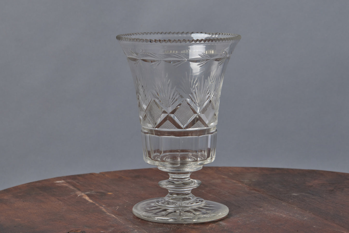 19th Century Crystal Spooner Vase