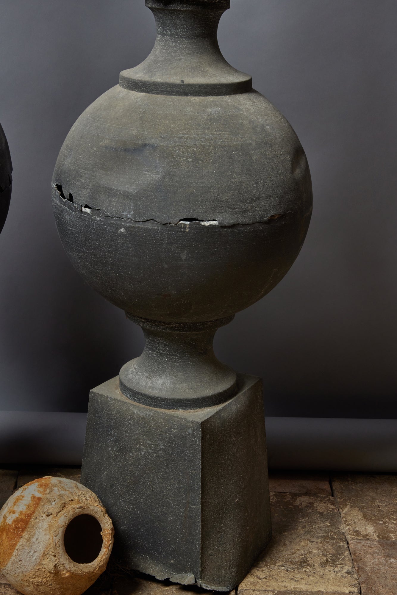 Extra Large French Zinc Chateau Finials