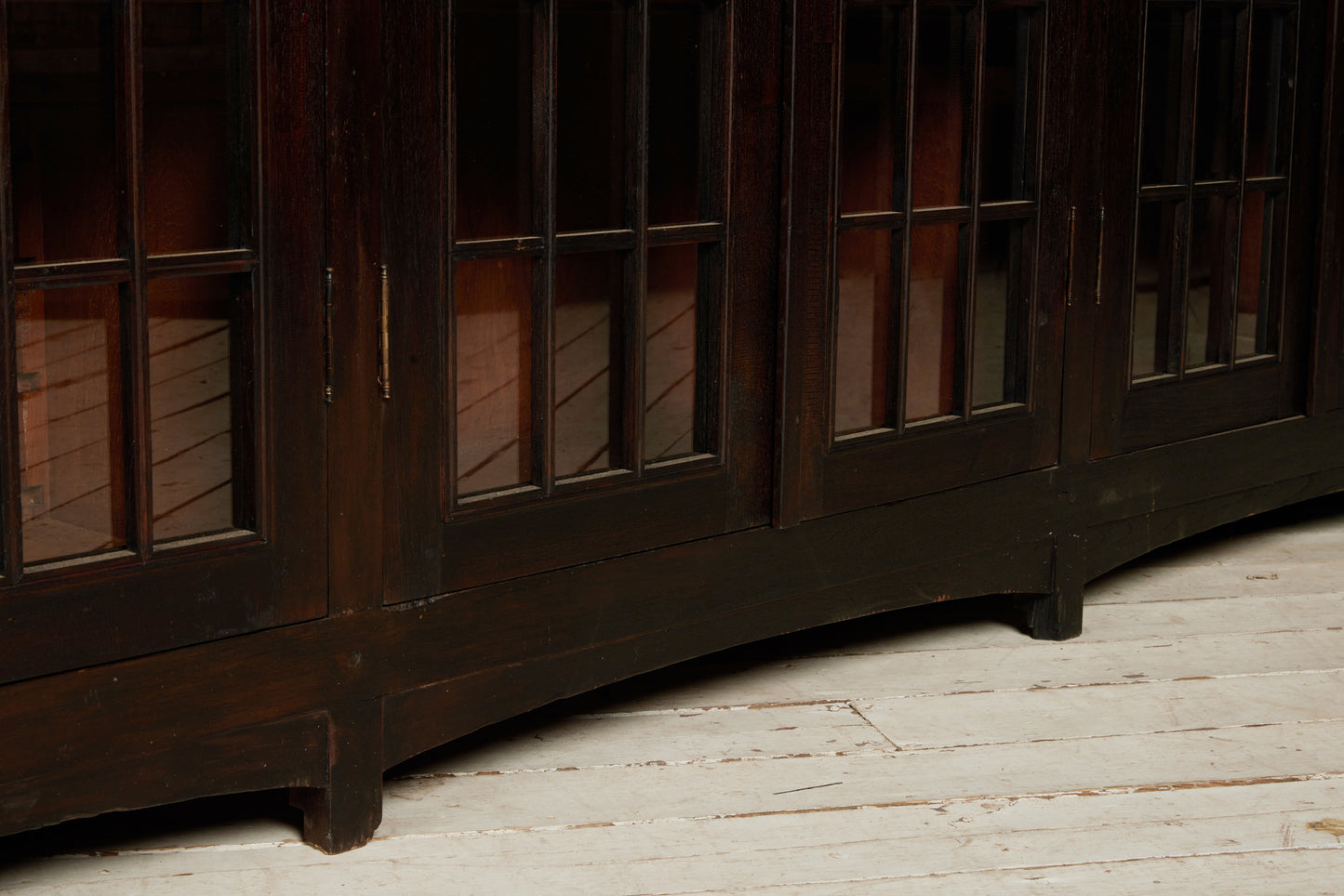 Art Deco Dutch Colonial 6 Door Library Cabinet from Jakarta with Adjustable Shelves
