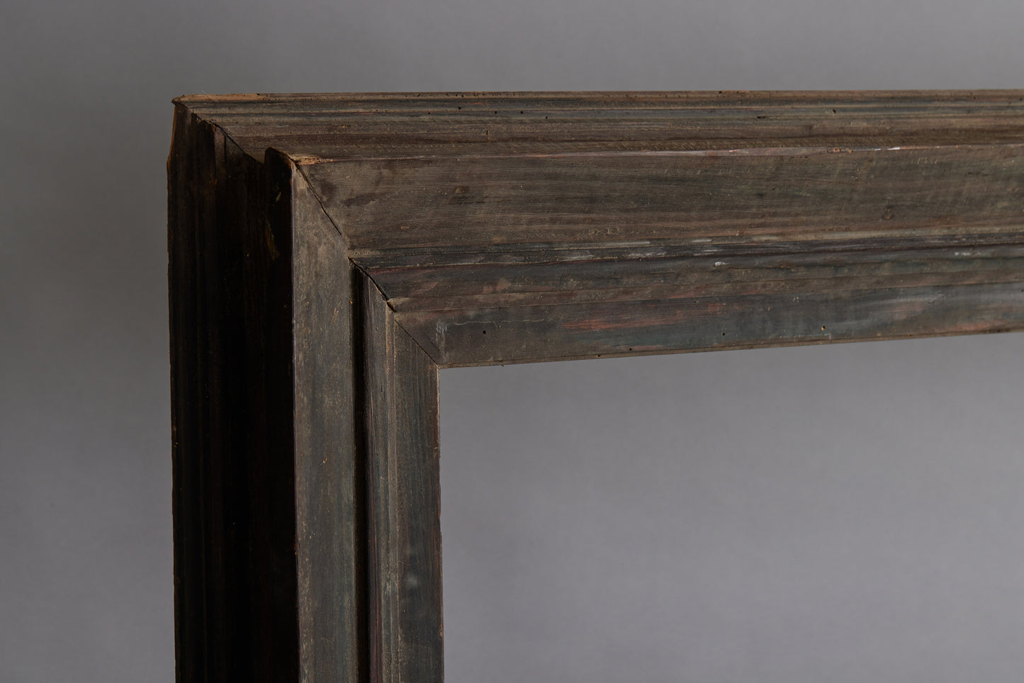 Large 19th Century Italian Pine Frame with a Smoked Surface