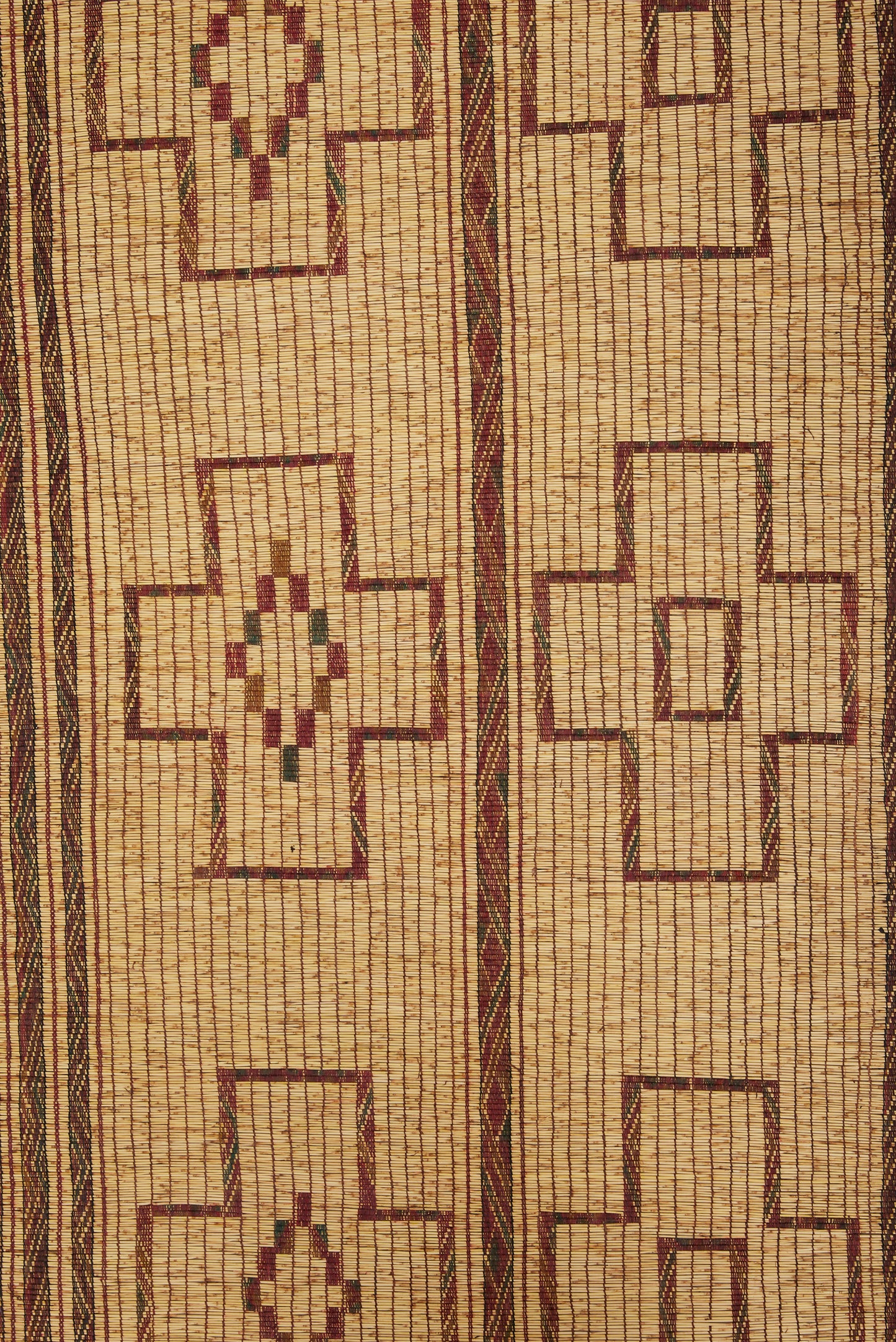 Medium Size Tuareg with a Polychrome Cross and Diamond Pattern (8' 4" x 10')