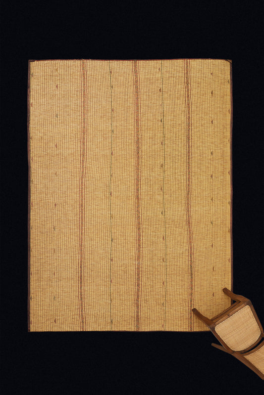 Medium Tuareg with an Overall Subtle Pattern Divided by Three Simple Bands (7' 1" x 10'1")
