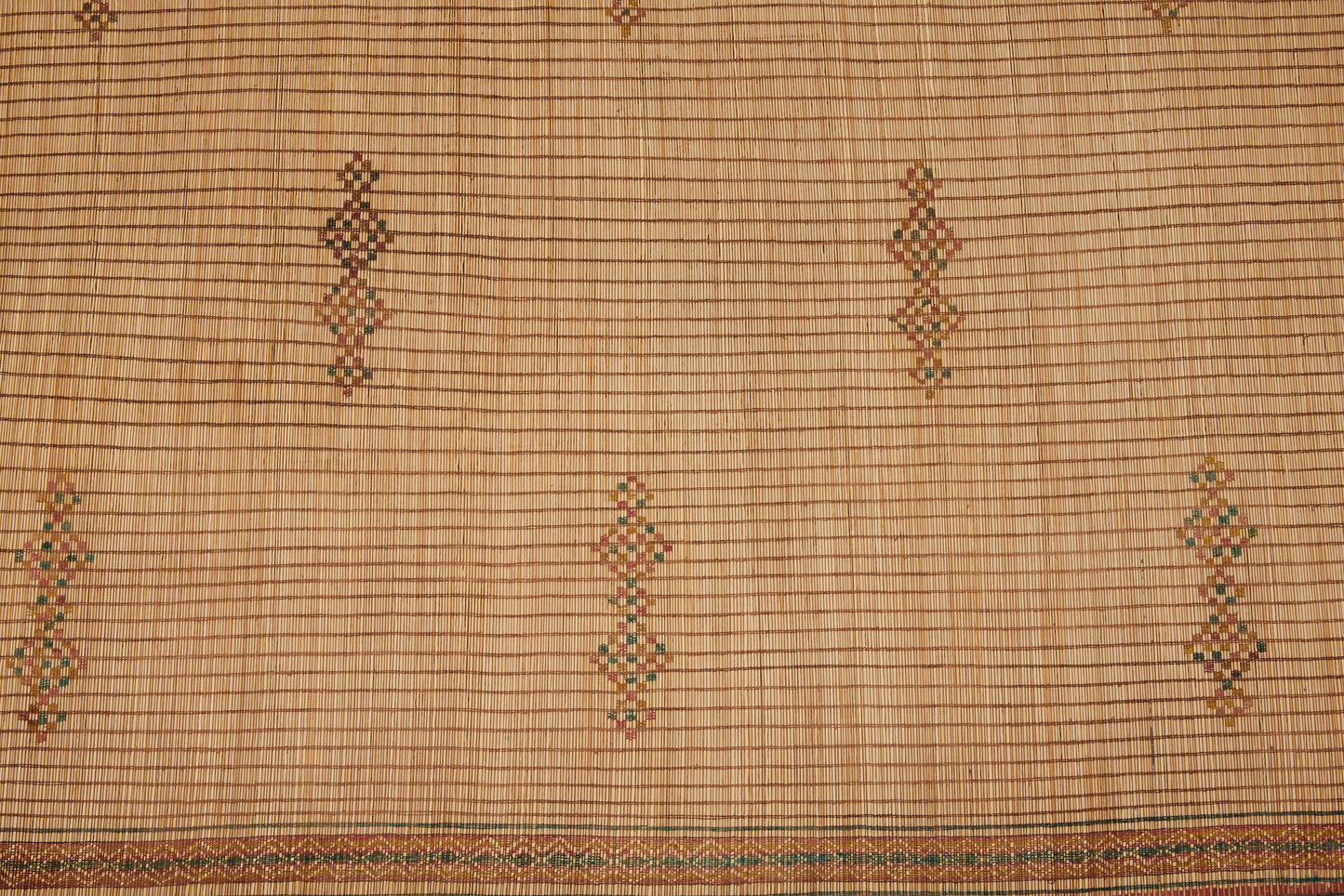 Early Pale Coco Colored Tuareg with Simple Diamond Geometrics in the Center (6' 2" x 9'6")