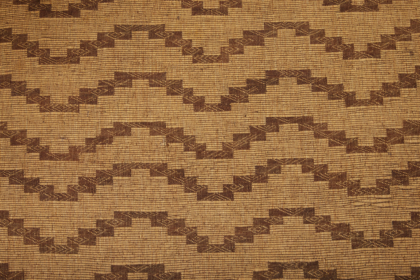 Toast Colored Medium-Sized Tuareg with a Decorative Field of Waving Bands (5' 4" x 8' 5")