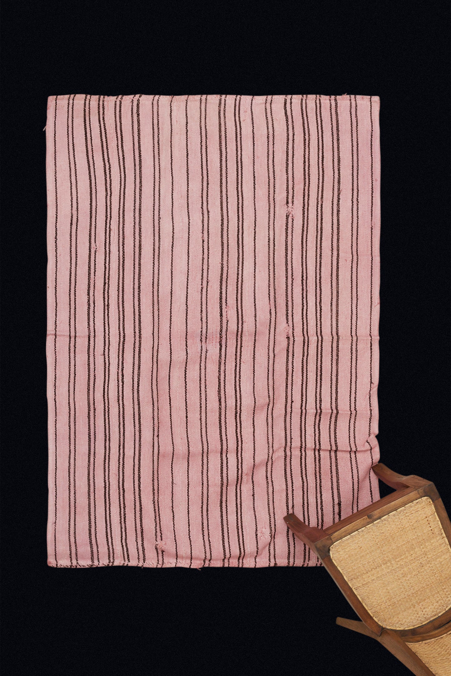 Rose Colored Hemp Carpet from North Iran with Some Small Repairs (4' 3" x 5' 11")