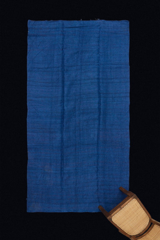 Indigo Dyed Rectangular Hemp Carpet (4' 6" x 8' 9")