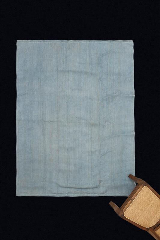 Small Light Blue Hemp Carpet from Northern Iran with a Sail Cloth Backing (4' 5.5" x 6' 3")