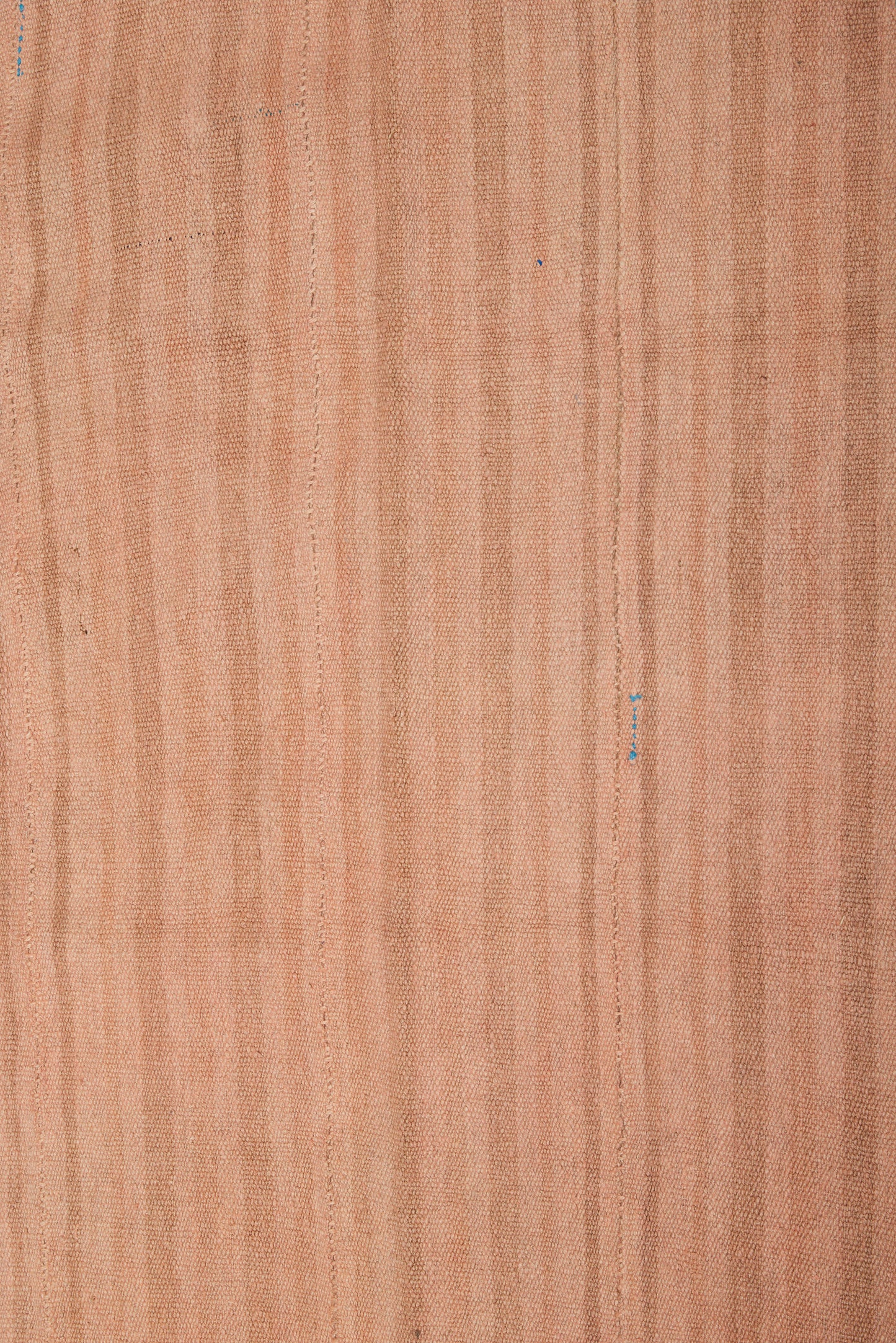 Rose Colored Coffee Striped Hemp Carpet (4' 4" x 6' 1")