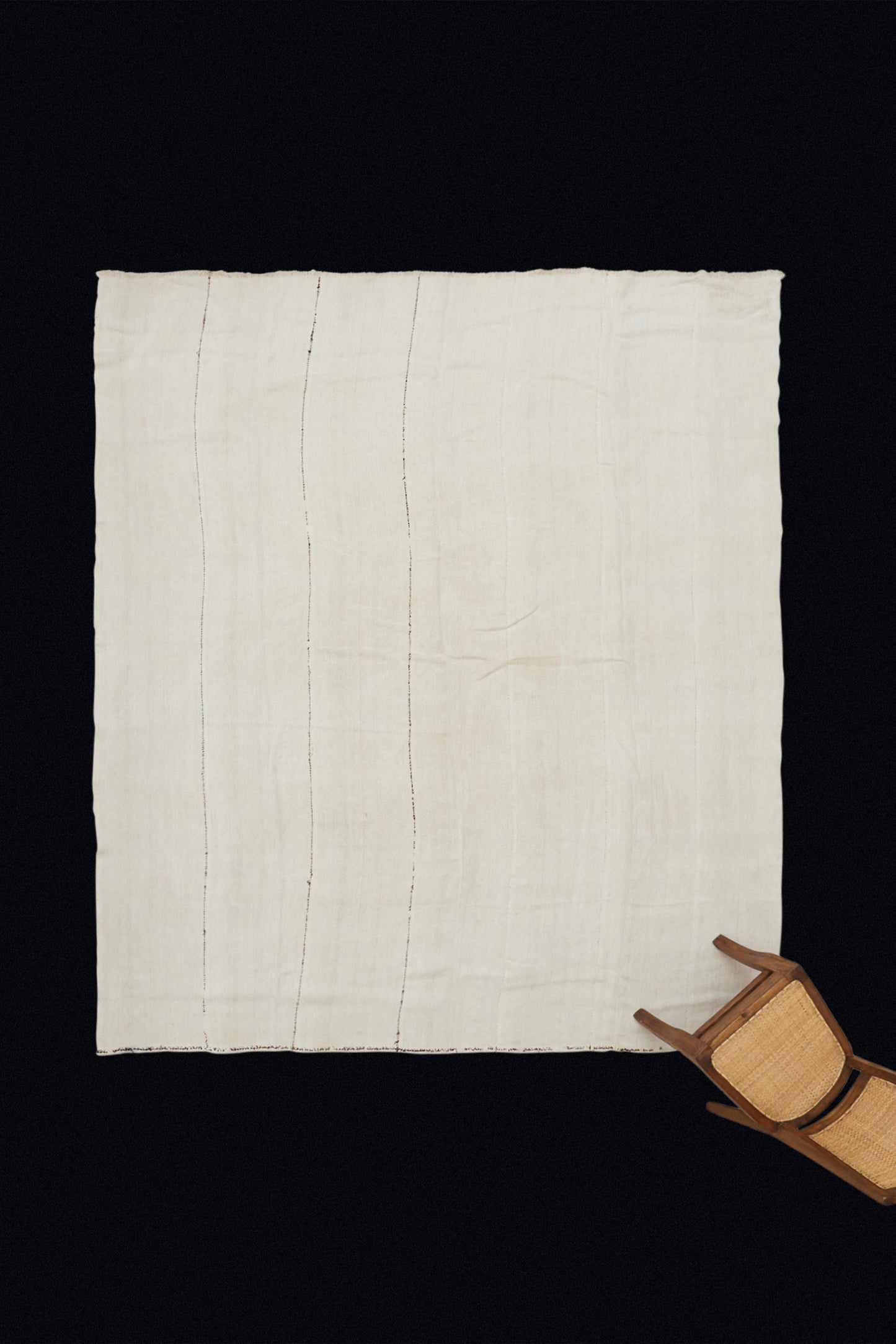 All-Natural Large Squarish Hemp Carpet (8' 1" x 9' 3")
