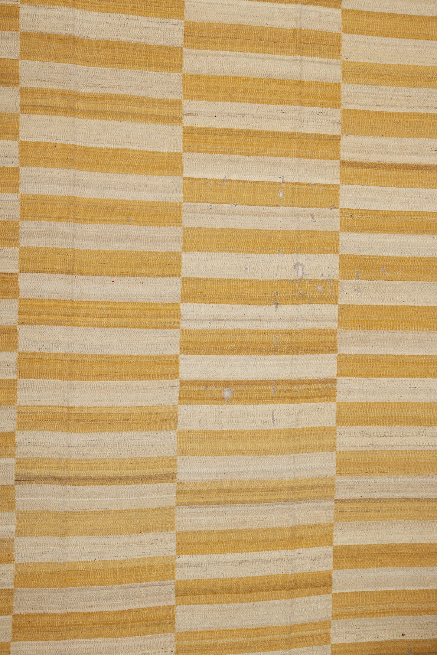 Butter and Cream Colored Carpet from Iran (6' 8" x 9' 8")