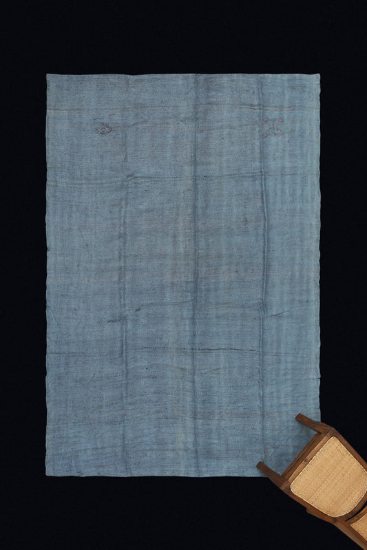 Steel Blue Hemp Carpet (5' 5" x 8' 4")