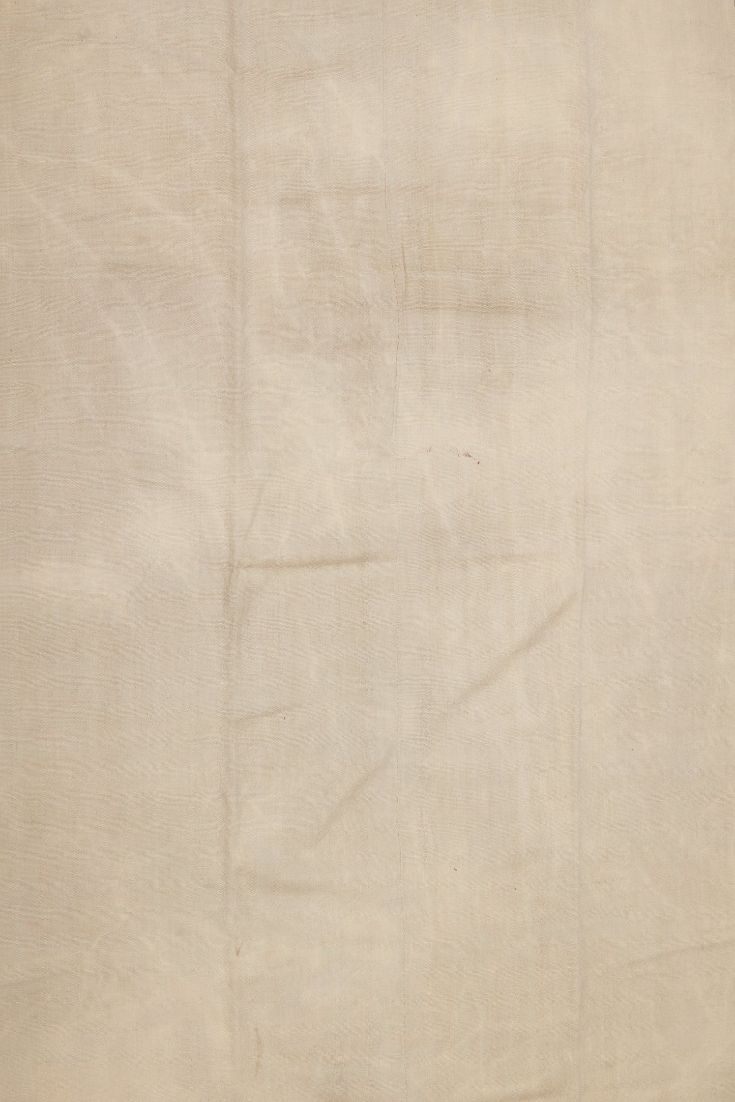 Mid 19th Century All Natural Cream Colored Wool Textile  (5' 9.5" x 12' 1")